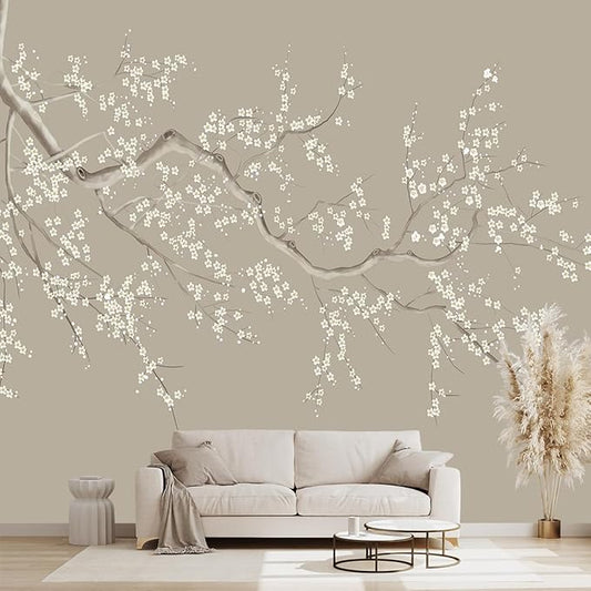 Chinese Style Plum Flower wallpeper Living Room Bedroom Office wall Mural