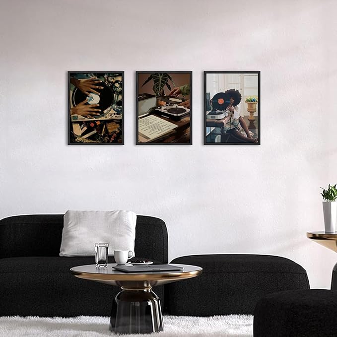 Black Girl Wall Art Decor Modern Black Woman Painting Prints