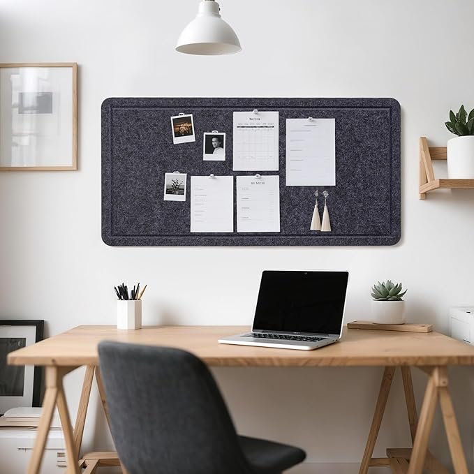 Lightomorrow Bulletin Board, 35 x 17 1/2 inches Felt Board