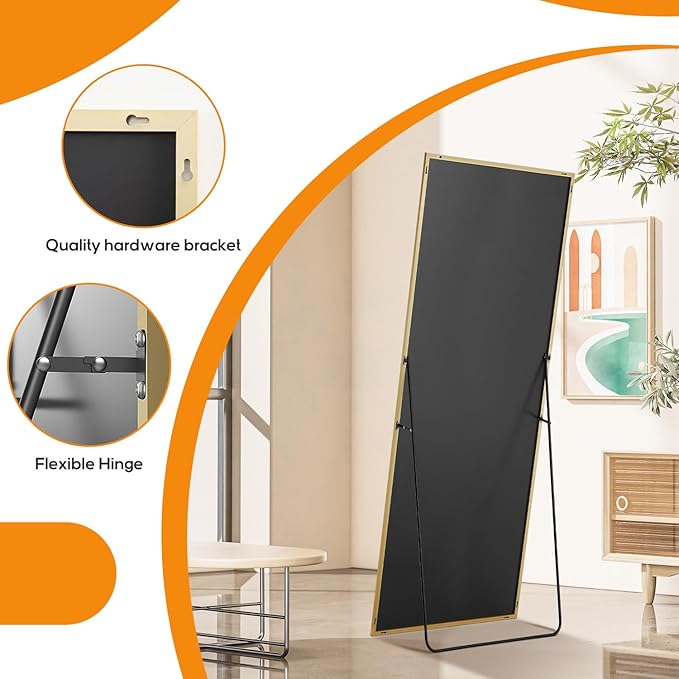 Mirror Full Length, Upgraded 21"x64" Body Wall Mirrors