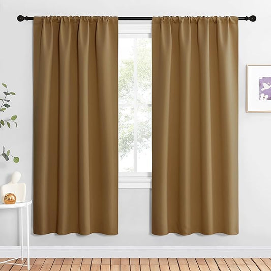 NICETOWN Blackout Curtains for Living Curtains, 2 Panels, 42 by 72, Room