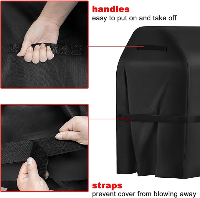 Grill Cover, 40-Inch BBQ Grill Cover Heavy Duty Waterproof UV Resistant Tear Resistant for Outdoor Grill, Fit for Nexgrill Brinkmann Weber Char-Broil