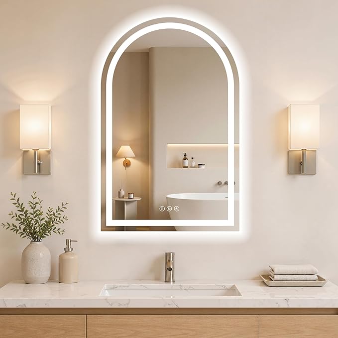 Arched LED Bathroom Mirrors