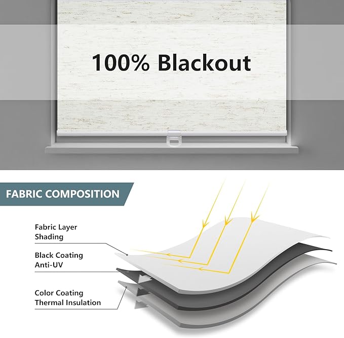 Cordless Roller Shades Blackout Blinds