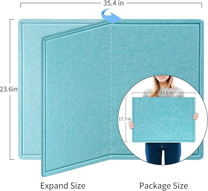 Bulletin Board, 36 x 24 inches Felt Board