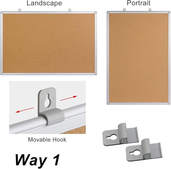 Large Cork Board Bulletin Board 48 x 36, Office Board