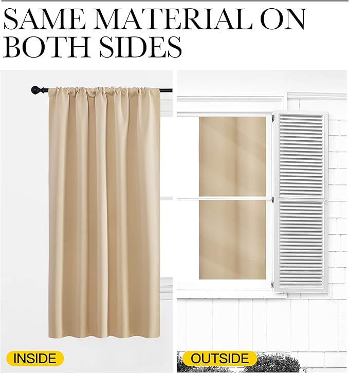 NICETOWN Blackout Room Darkening Curtains