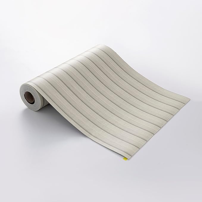 Peel and Stick PVC Slat Wall Panels, Wood Grain Self-Adhesive Soundproof