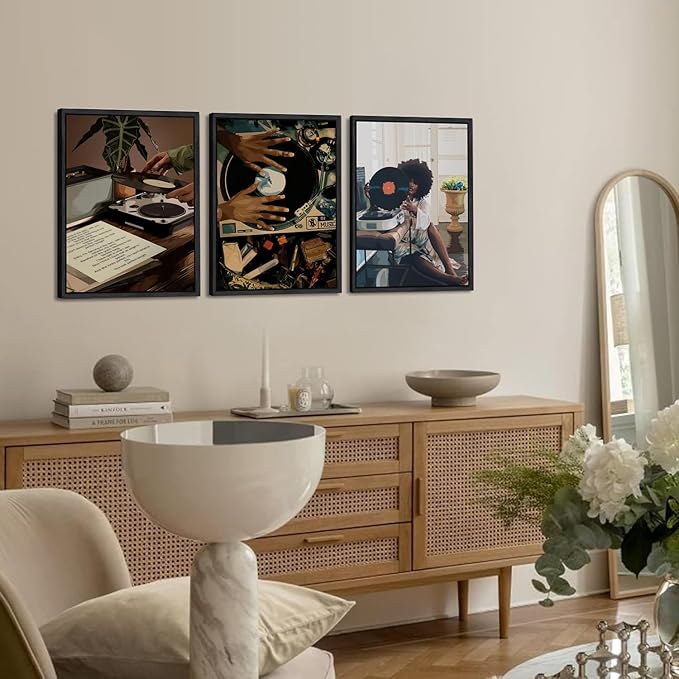 Black Girl Wall Art Decor Modern Black Woman Painting Prints