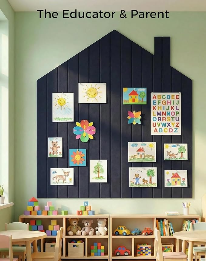 Aothia 12-Pack Felt Bulletin Board Tiles