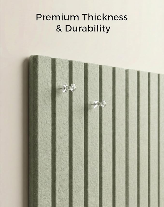 Aothia 12-Pack Felt Bulletin Board Tiles 48"x36", Modular Pin Board