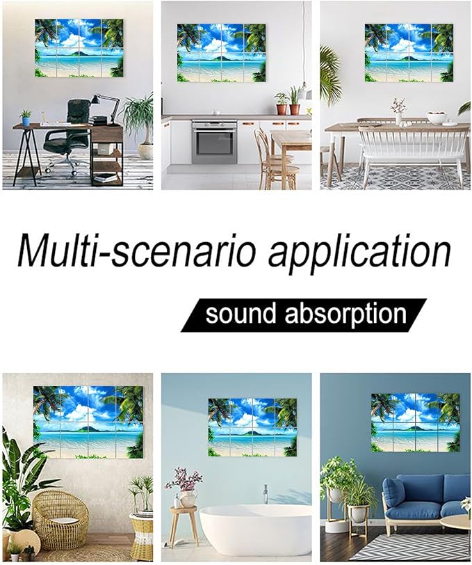 YPY Decorative Soundproof Wall Panels Acoustic Panels: Sound Absorbing Wall Art
