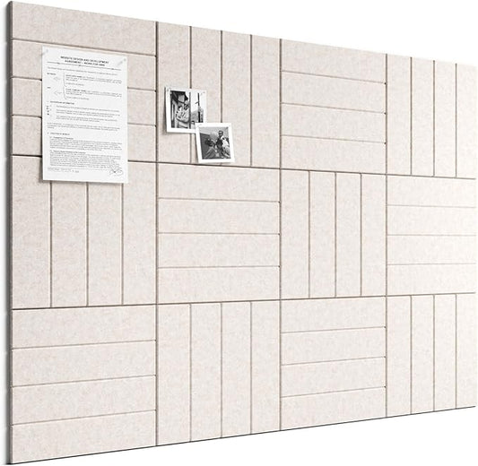 Bumusty Large Cork Board Alternative-48 x 36" Felt Bulletin Board Tiles
