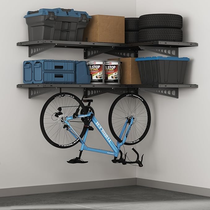 FLEXIMOUNTS 2 Pack 2x4ft Corner Wall Shelving