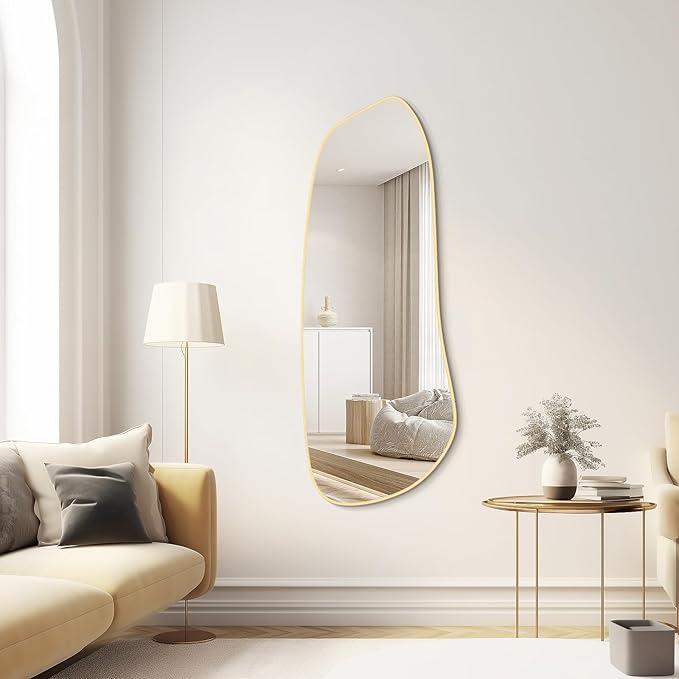 WallBeyond Irregular Wall Mirror, Asymmetrical Mirror Wall Mounted