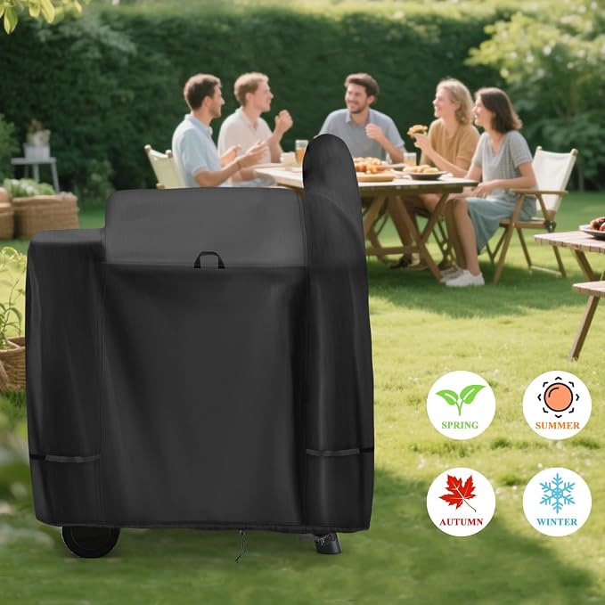 Grill Cover for Traeger Pro 22/34/575 Smoker Grill, 41inch Outdoor BBQ Grill Cover Waterproof heavy duty for Traeger Lil'Tex Elite, Eastwood, Z-Grill Series Smoker Grills-41"L x 27"W x 47"H