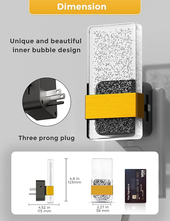 L LOHAS LED Night Light, Bathroom Night Lights Plug Into Wall