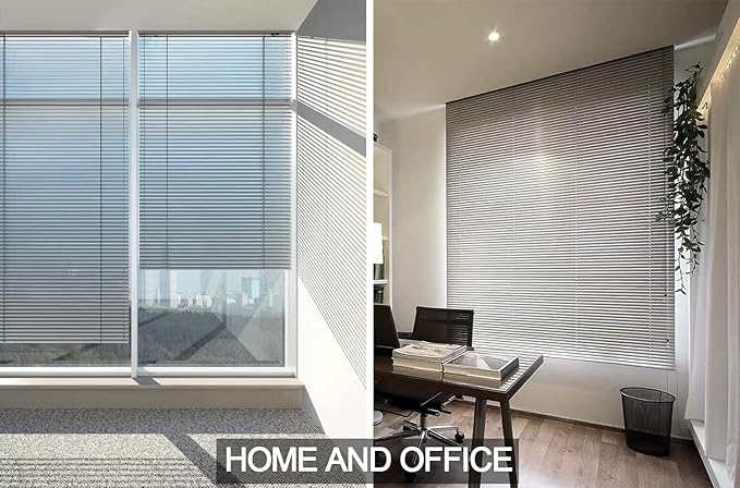 YIIBAII Mini Blinds Suitable for 40" W x 64" H Windows 1" Aluminum Horizontal