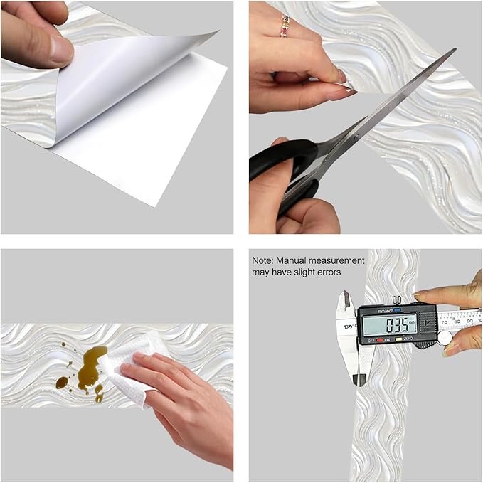 HOMETITUTE Wallpaper Border Peel and Stick Decorative Wall Trim Self Adhesive