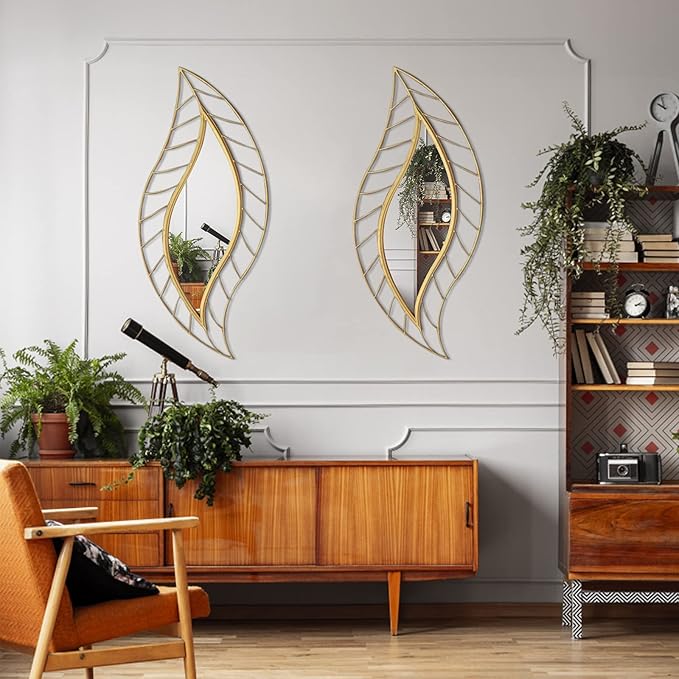 ironsmithn Leaf Teardrop Mirror