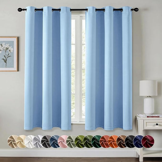 MIULEE Blackout Curtains for Bedroom Living Room 2 Panels, Thermal Insulated