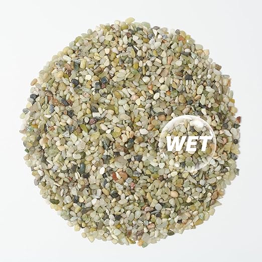 10lbs Natural Gravel Pebbles for Succulents and Cacti, 1/5 Inch Decorative River Stones – Perfect for Vases, Aquariums, Terrariums, and Outdoor Gardening, Mixed Colors (Jade, 10 Pounds)
