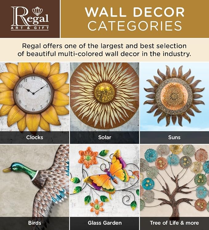 Regal Art & Gift Tree of Life Bronze Metal Wall Décor for Home - Large Wall Hanging Decorative Accent | Indoor Outdoor Metal Wall Art | Weather Resistant Sculpture for Living Room, Patio or Garden