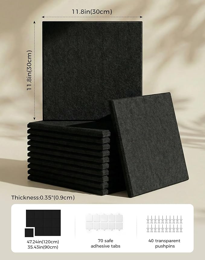 Aothia Felt Bulletin Board Tiles