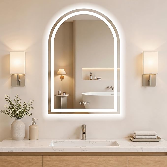 Arched LED Bathroom Mirrors