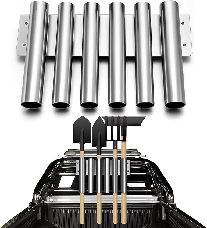 MorningRo Shovel Holder for Truck Garden Tool Holding Rack Tool Box Mount for Rakes Snow Shovels Hoes