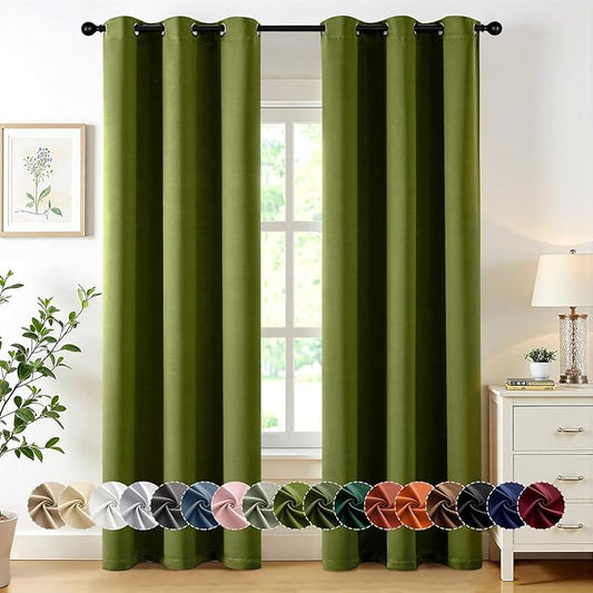 MIULEE Blackout Curtains for Bedroom Living Room 2 Panels, Thermal Insulated