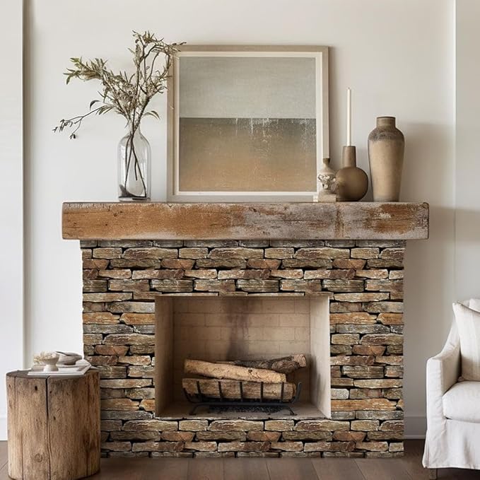 COMSTICKC 3D Faux Stone Wall Panel Peel and Stick Wall Sticker, Ultra-Light
