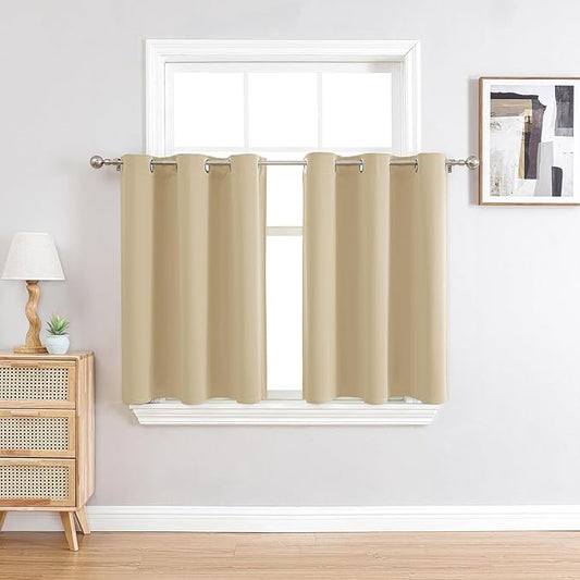 ChrisDowa Small Window Curtains 36 inches Long