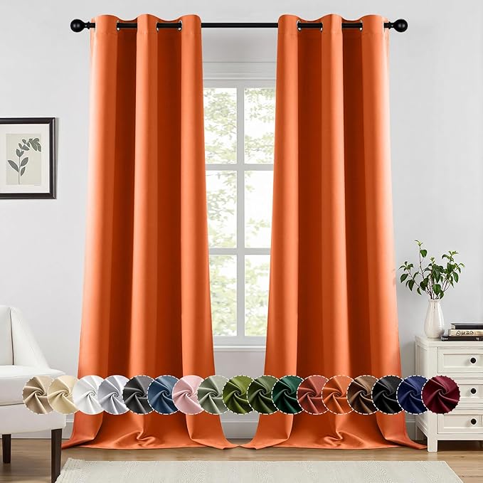 MIULEE Blackout Curtains for Bedroom Living Room 2 Panels, Thermal Insulated