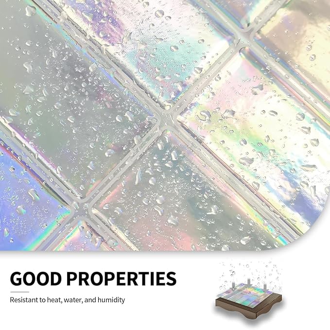Peel and Stick Backsplash 3D Wall Tiles, Self-Adhesive, Oil Proof, Waterproof
