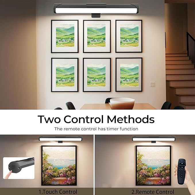 MIOBLUE Picture Light Battery Operated, 13.8in Wireless Art Light