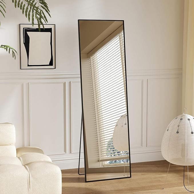 Sweetcrispy 56"x15" Full Length Mirror, Leaning or Standing Full Body Mirror