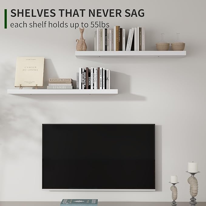 Marsmiles Wood Floating Shelves