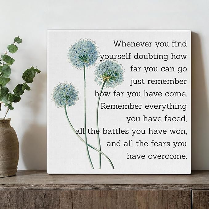 Motivational Quotes Wall Art Decor, Inspirational Graduation Decor Gift