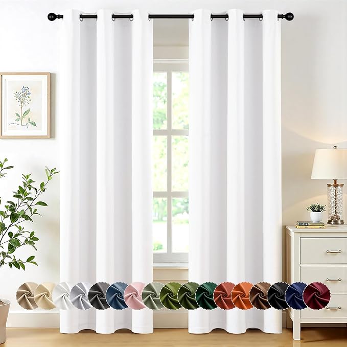 MIULEE Blackout Curtains for Bedroom Living Room 2 Panels, Thermal Insulated