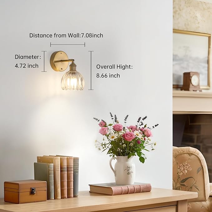 Shenmoyl Battery Operated Vintage Wall Sconces