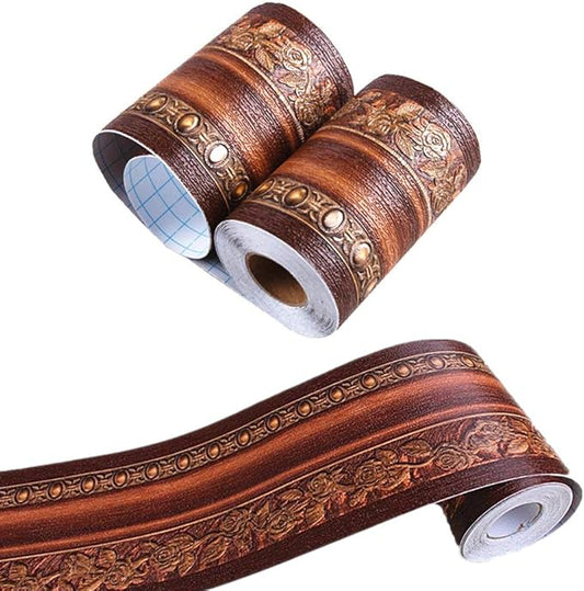 REDODECO 3D Flower Pattern Molding Peel Stick Wall Border