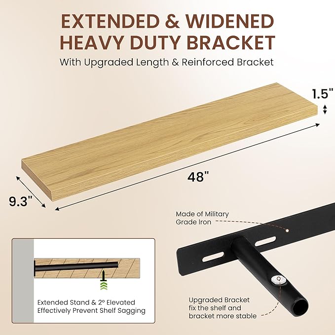 Dreamland 48 Inches Floating Shelves