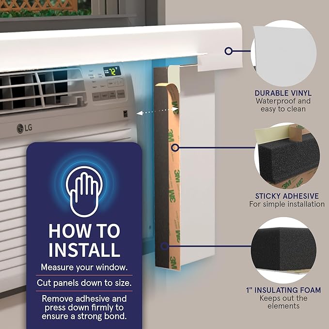 Breeze Stop Surround Insulation Side Panels White