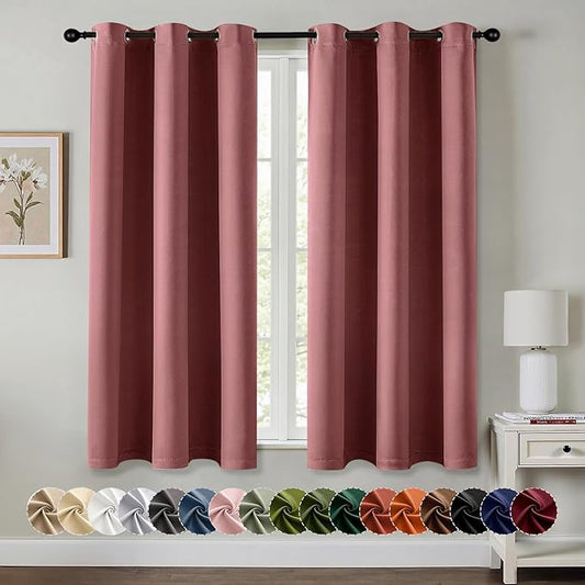 MIULEE Blackout Curtains for Bedroom Living Room 2 Panels, Thermal Insulated