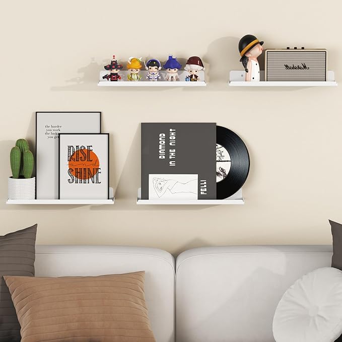 Lifewit Floating Shelves for Bathroom, Acrylic Wall Organizer for Perfume