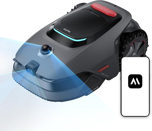MOVA LiDAX Ultra 2000 Robot Lawn Mower with 4G for 0.5 Acre, No Wire No RTK+360Â° 3D LiDAR+AI Vision Auto Mapping, Zero-Edge Cutting, Cut Height 1.2"-3.9", 45% Slope, 150 Mowing Zones, Anti-Theft