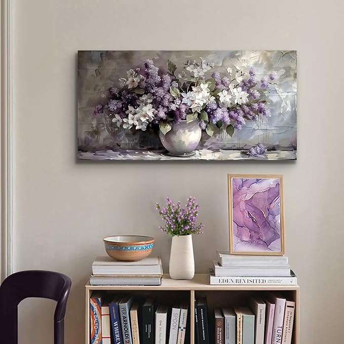 SERIMINO Large Wall Art for Living Room, Still Life Flowers Canvas Prints