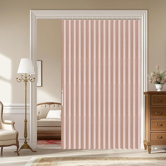AJAZZ 100% Blackout Accordion Doors Interior Accordion Doors