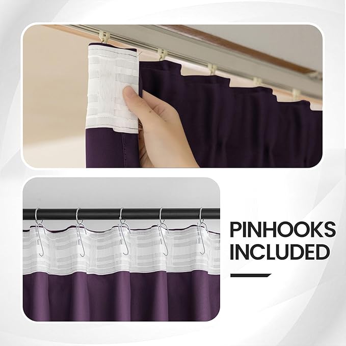 Ceiling Pinch Pleated Blackout Curtains & Drapes